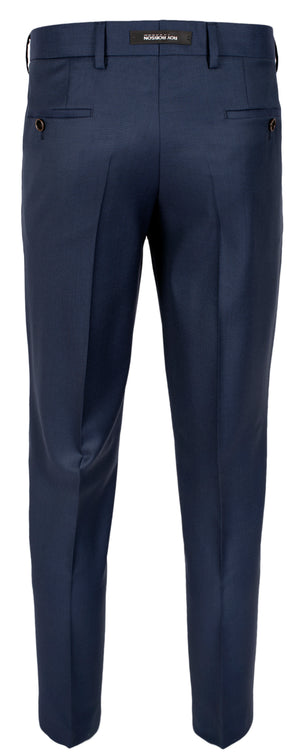 Blue Textured Trousers