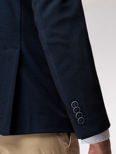 Dark Blue Jersey Blazer