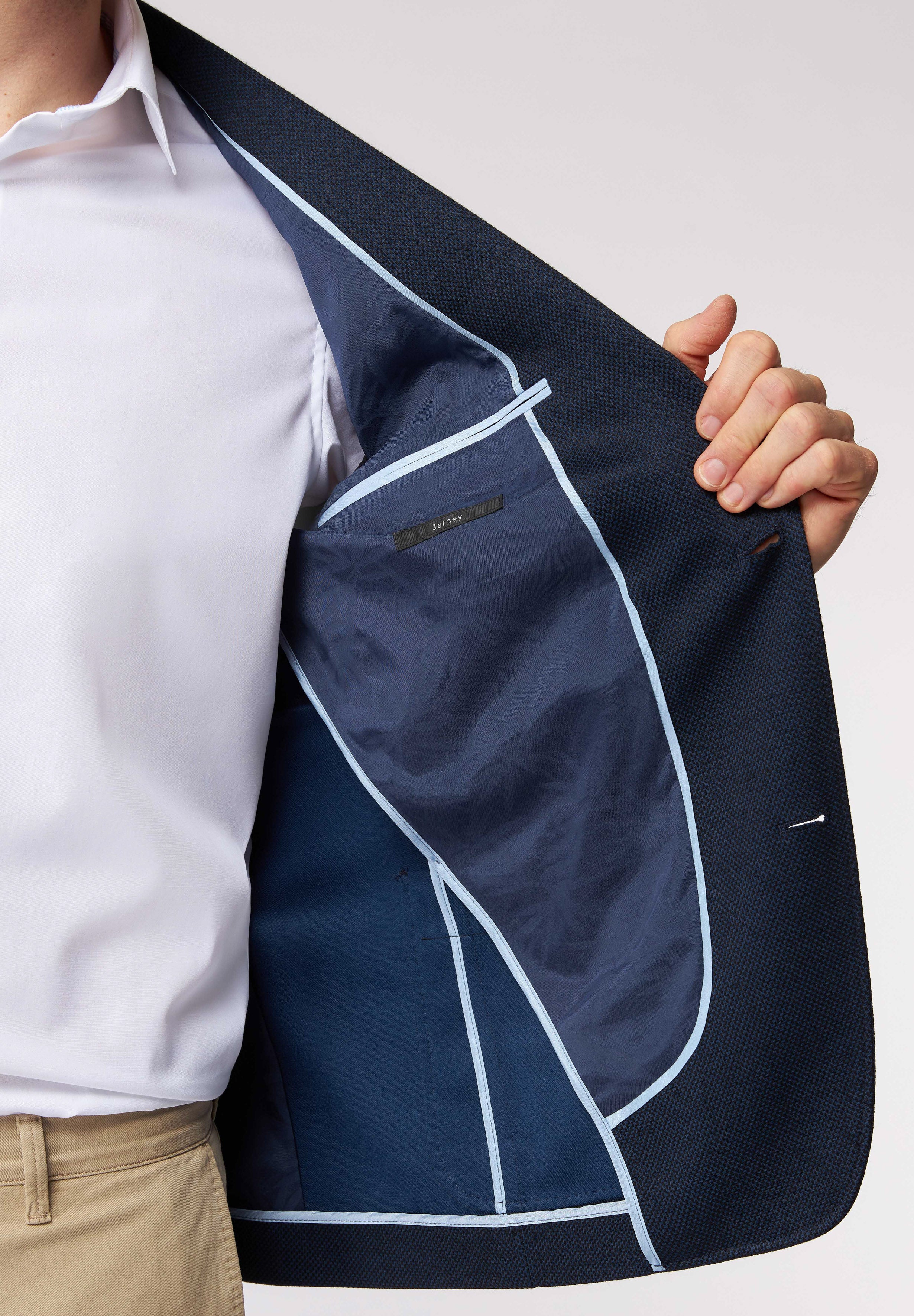 Dark Blue Jersey Blazer