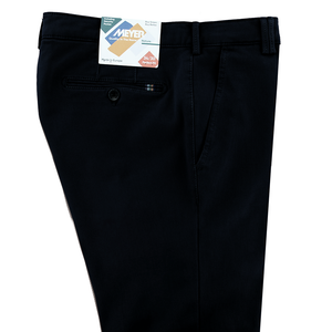 Meyer Rio Supersoft Cotton Twill Trouser Navy Regular Leg