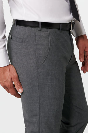 Grey Tropical Wool Trouser