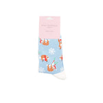 Load image into Gallery viewer, Blue Xmas Sloths Socks
