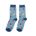 Load image into Gallery viewer, Denim Sausage Dog Pals Socks

