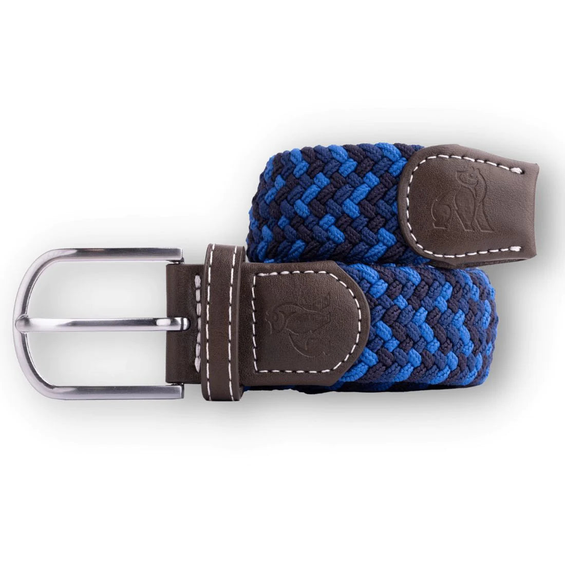 Swole Panda Zigzag Woven Belt Blue Multi