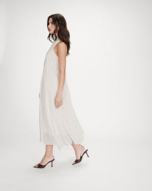 Off White Polka Dot Dress