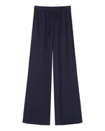 Load image into Gallery viewer, Navy Wide Leg Trousers
