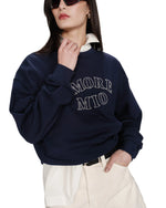 Load image into Gallery viewer, Navy Oversized Sweatshirt
