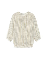 Load image into Gallery viewer, Cream Polka Dot Blouse
