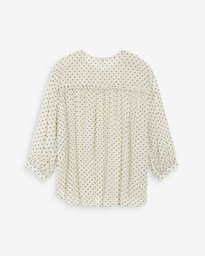 Cream Polka Dot Blouse