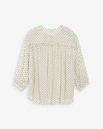 Load image into Gallery viewer, Cream Polka Dot Blouse
