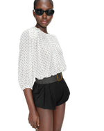 Load image into Gallery viewer, Cream Polka Dot Blouse
