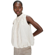 Load image into Gallery viewer, Cream Balloon Poplin Top
