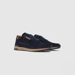 Load image into Gallery viewer, Navy Suede Slow Trainers
