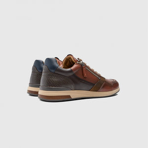 Brown Zip Slow Sneakers