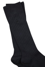 Load image into Gallery viewer, Navy Boot Socks

