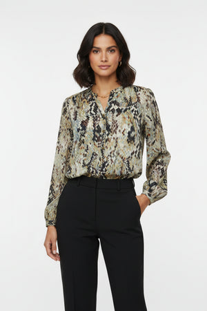 Snakeskin Pattern Blouse