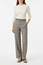 Load image into Gallery viewer, Luisa Grey Neat Check Trousers
