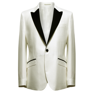 Torre White Grissom Tuxedo Jacket Long Length
