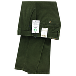 Load image into Gallery viewer, Green Moleskin Trousers Regular Leg
