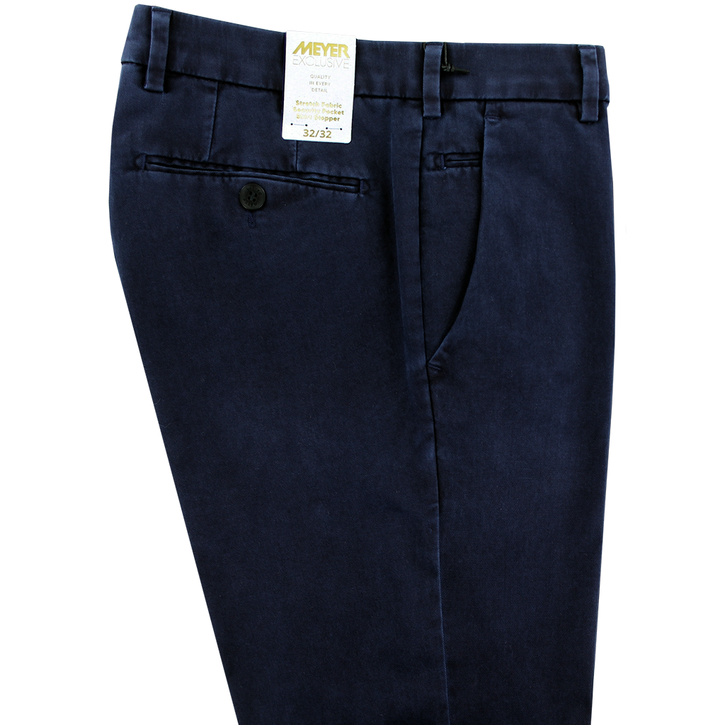 Navy Moleskin Trousers Short Leg
