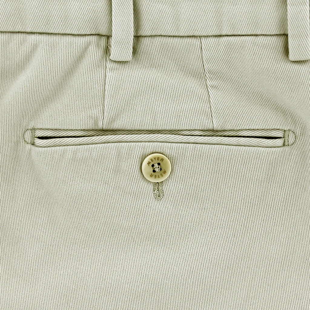 Off White Moleskin Trousers Regular Leg