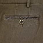 Load image into Gallery viewer, Tan Structured Cotton Trouser Short Leg
