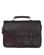 Load image into Gallery viewer, Barbour Brown Leather Briefcase
