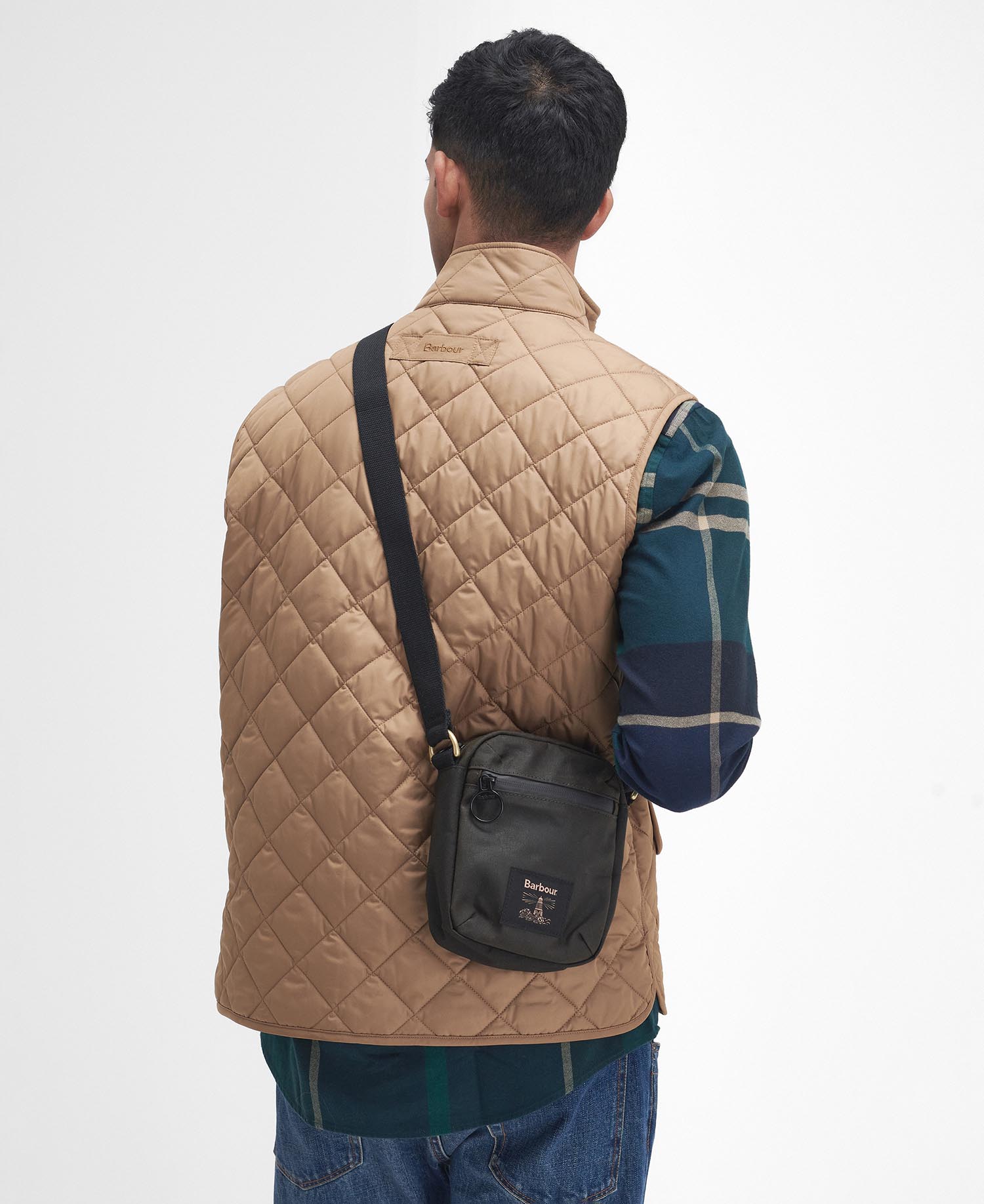 Olive Field Waxed Crossbody Bag