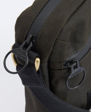 Olive Field Waxed Crossbody Bag