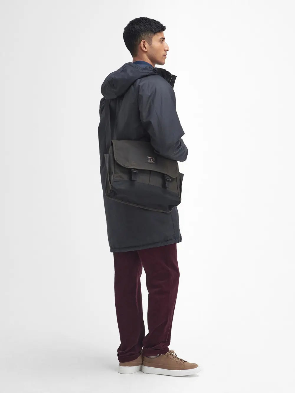 Olive Field Waxed Satchel
