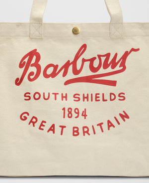 Red Script Tote Bag
