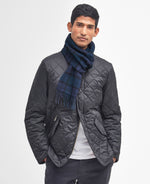 Load image into Gallery viewer, Navy Tartan Lambswool Scarf
