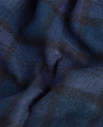 Load image into Gallery viewer, Navy Tartan Lambswool Scarf
