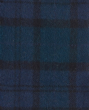 Navy Tartan Lambswool Scarf