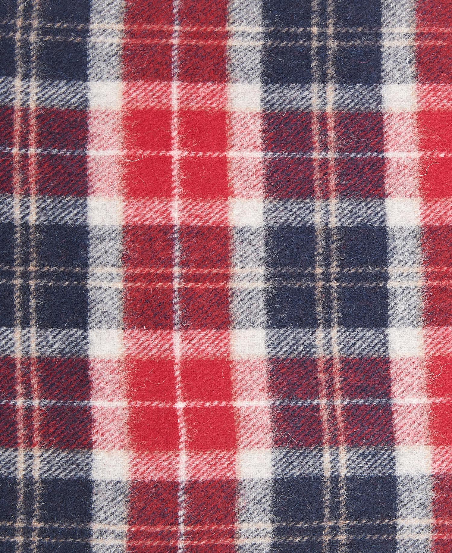 Barbour Tartan Lambswool Scarf Berry