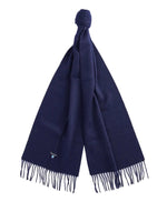 Load image into Gallery viewer, Navy Plain Lambswool Scarf
