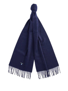 Navy Plain Lambswool Scarf