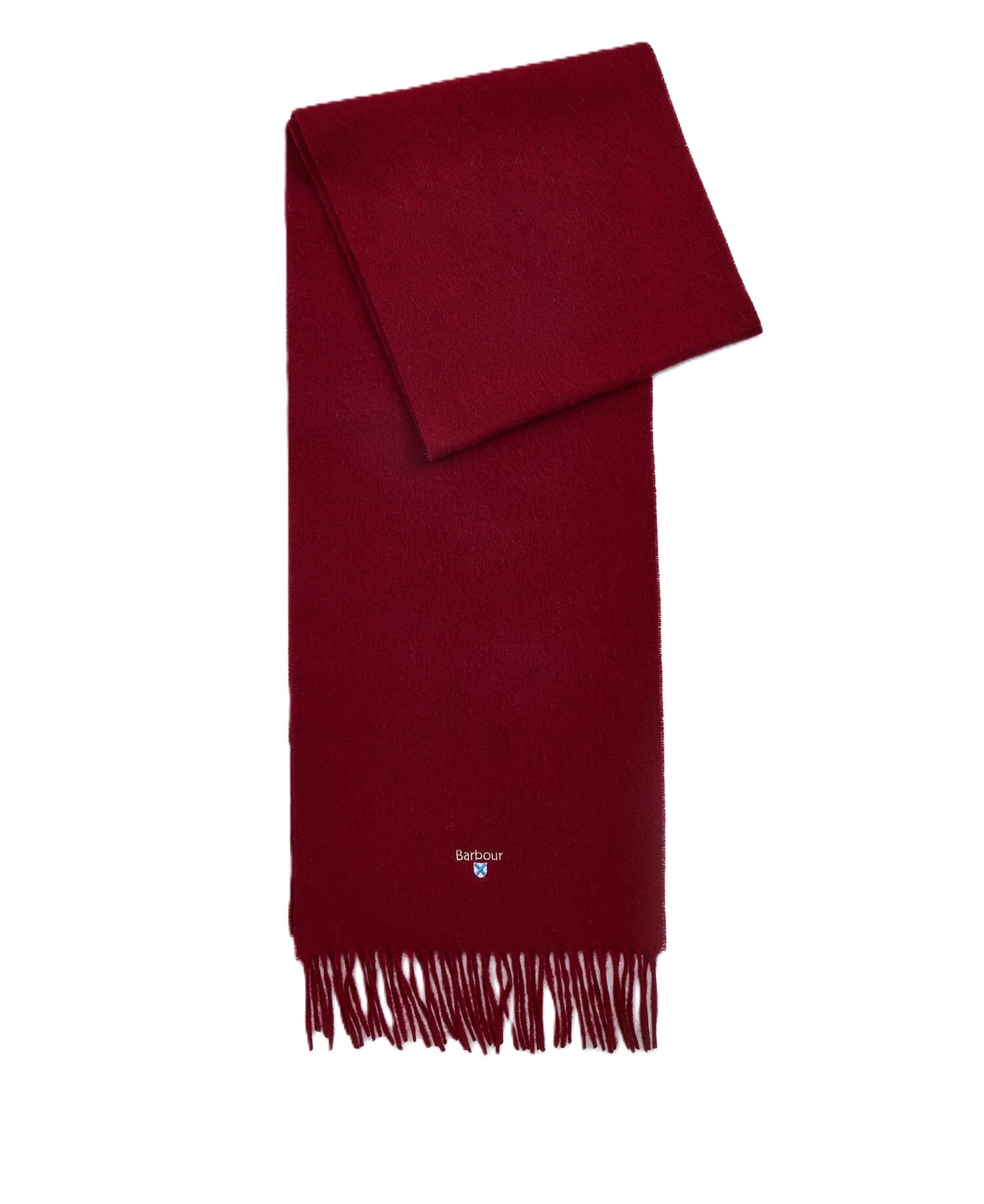 Red Plain Lambswool Scarf