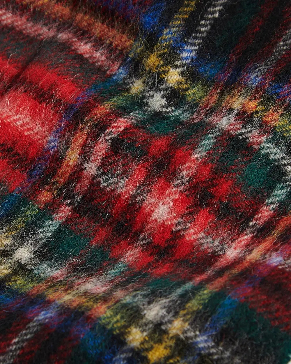Black New Check Tartan Scarf