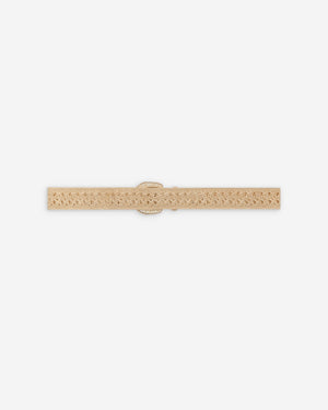 Cream Woven Belt