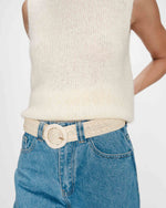 Load image into Gallery viewer, Cream Woven Belt
