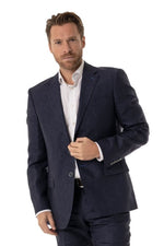 Load image into Gallery viewer, Navy Linen Jacket
