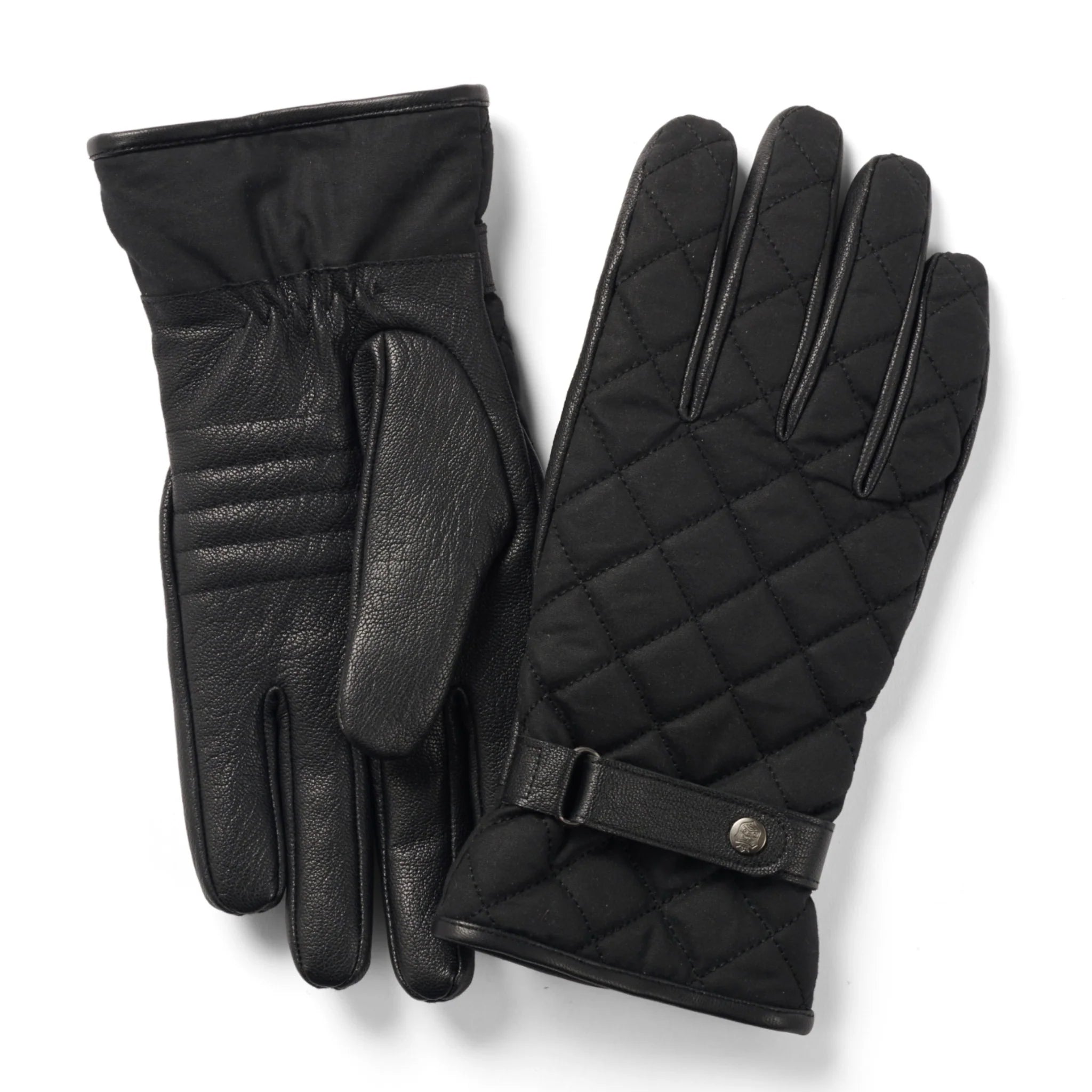 Failsworth Wax & Leather Touchscreen Gloves Black
