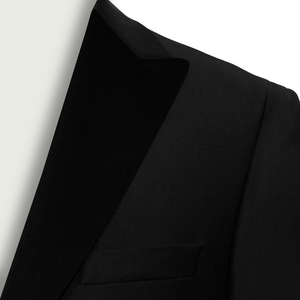 Wilvorst Black Peaked Lapel Dinner Jacket Short Length