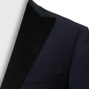 Wilvorst Blue Peaked Lapel Dinner Jacket Short Length
