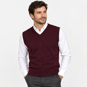 Wine V-Neck Slipover