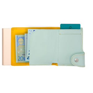 C-Secure XL Coin Wallet Saffron Aqua 105