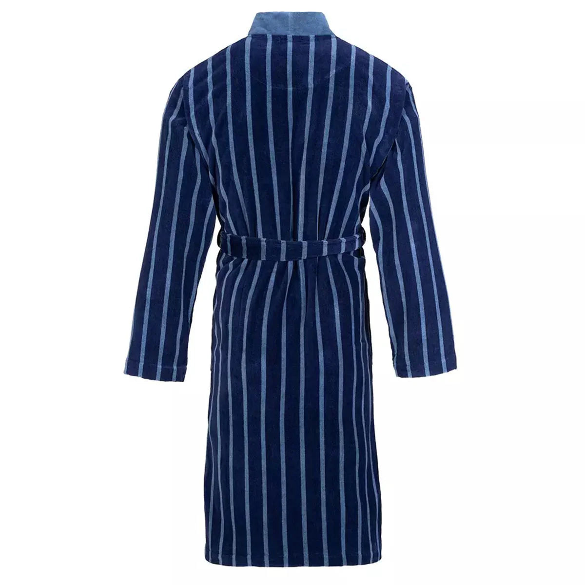 Bugatti Antonio Navy Blue Striped Dressing Gown