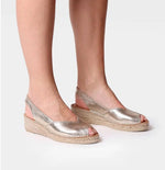 Load image into Gallery viewer, Gold Espadrilles
