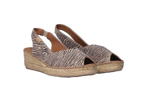Beige Animal Print Espadrilles